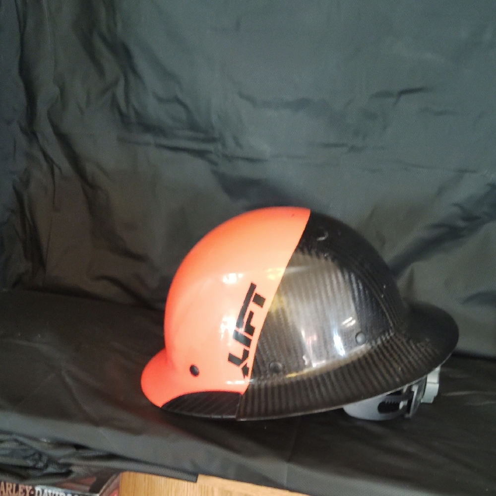 Black and Orange Hard Hat